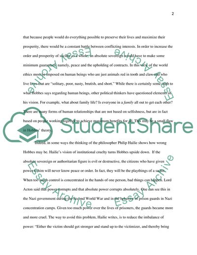 Ethics: is an authoritarian figure necessary for this world