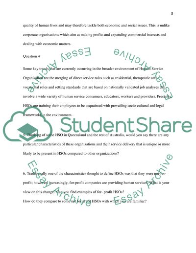 The changing context of human service practice