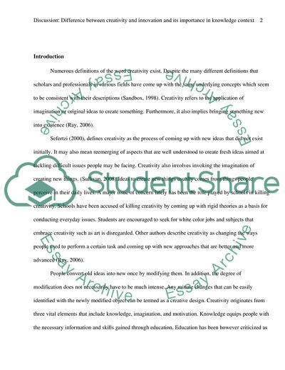 Differences Between Creativity and Innovation