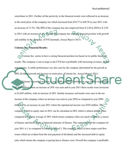 Strategic Management of CVS Caremark Company and Coinstar