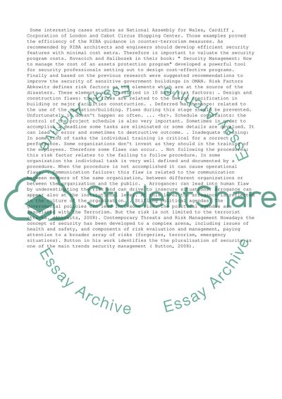 An evaluation of the effectiveness of security program for sensitive government buildings