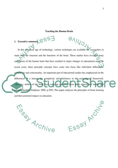 Teaching the Human Brain