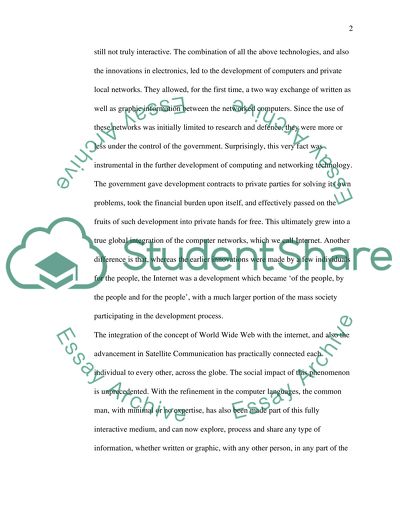 Social implications of the Internet