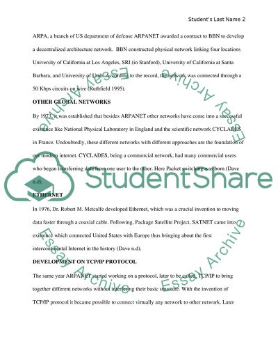 The History of the Internet