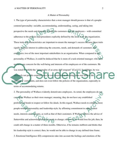 A Matter of Personality