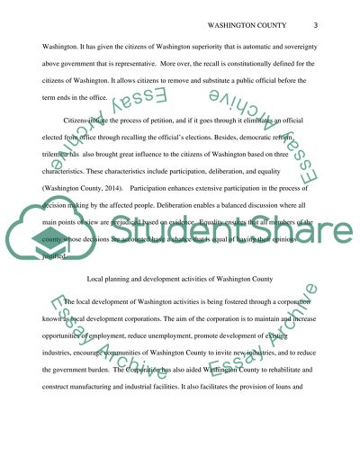 The Form of Government and Structure