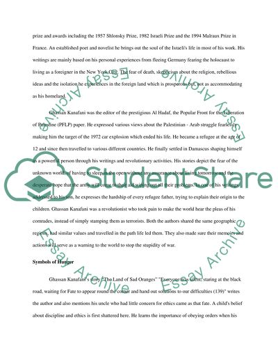 Symbols of Isolation and Hunger in Two Israeli Writers Works