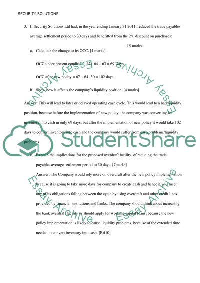 Security Solutions: Questions