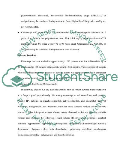 Etanercept Structure and Mechanism of Action of Etanercept