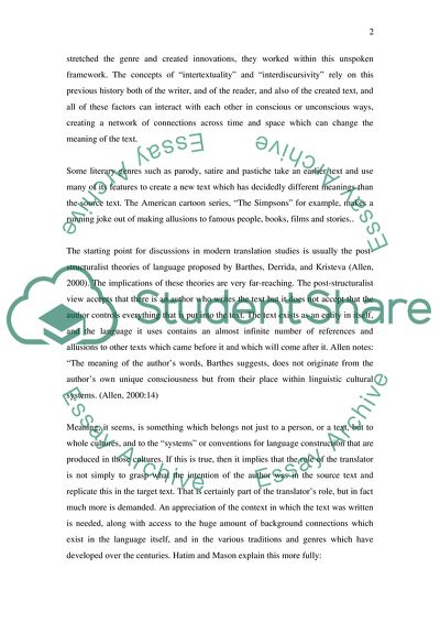 Concepts of Intertextuality and Interdiscursivity