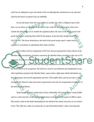 Direct Effects of the Directive