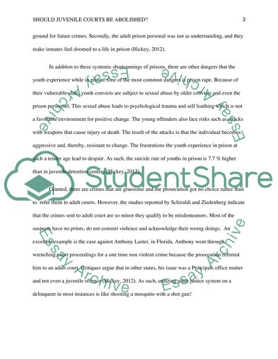 Should Juvenile Courts Be Abolished