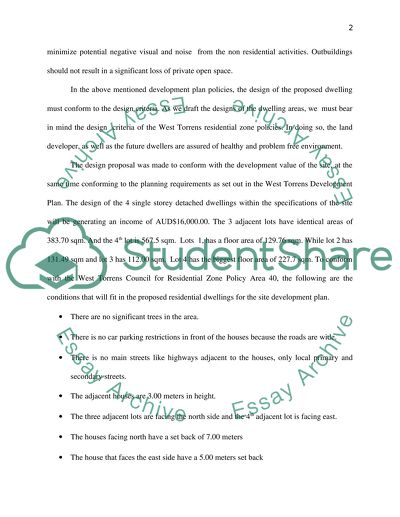 The Development of West Torrens Council Area