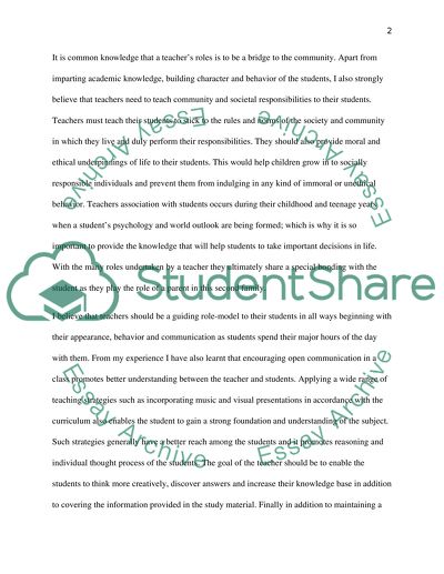 Journey in the Faculty of Education