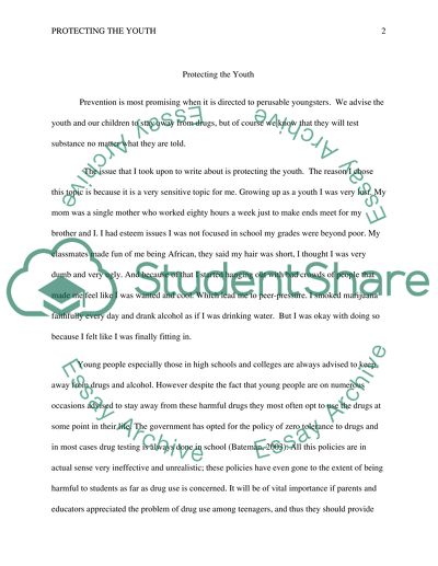 Protecting the Youth from Drugs