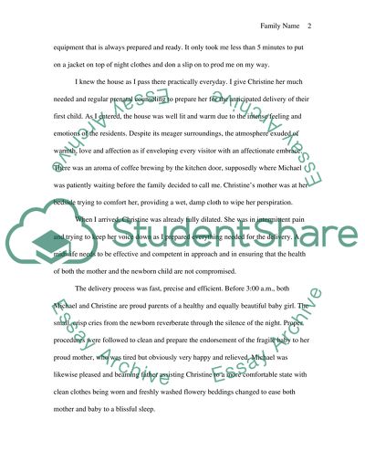 Life as a midwife (personal writing)