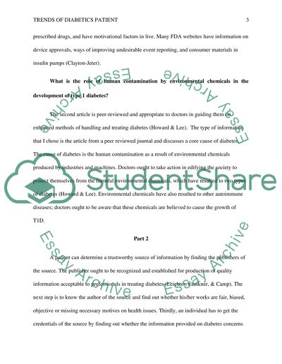 Trends of Diabetic Patients