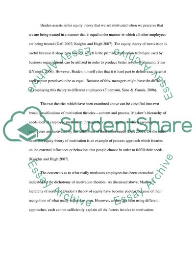 Theories of motivation