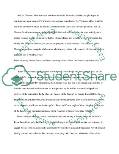 An Enemy of the People Analysis