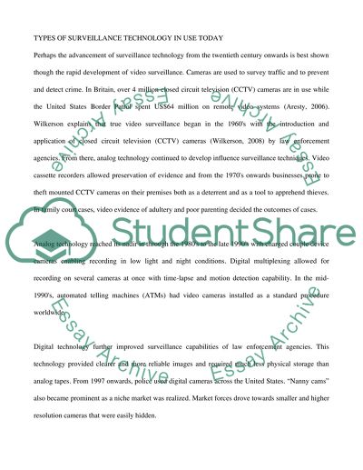 Surveillance Technology