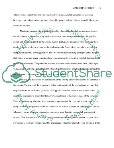 Marketing Ethics Issues