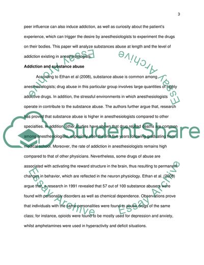 Anesthesiologists: Addiction and Substance Overindulge