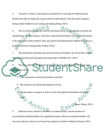 Alcohol Dependence and Withdrawal - 12 Step Meeting