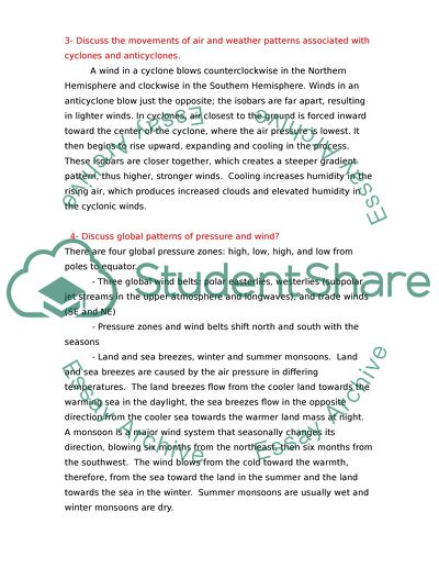 Atmosphere in Motion (Earth Science Class)