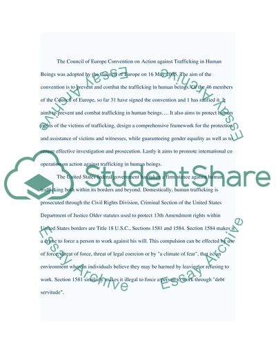 Trafficking of African Women and Girls