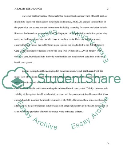 The Problem of Health Insurance