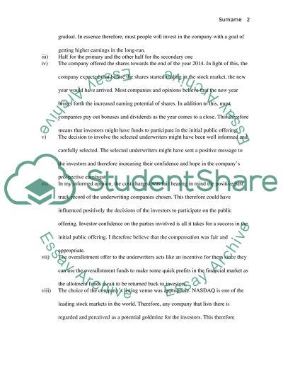 Emerging Growth Company Analysis