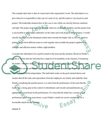 A Charismatic Style of Leadership