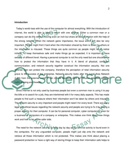 The Legal and Law Issues in Network Security USA