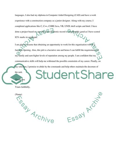 Job Search Assignment