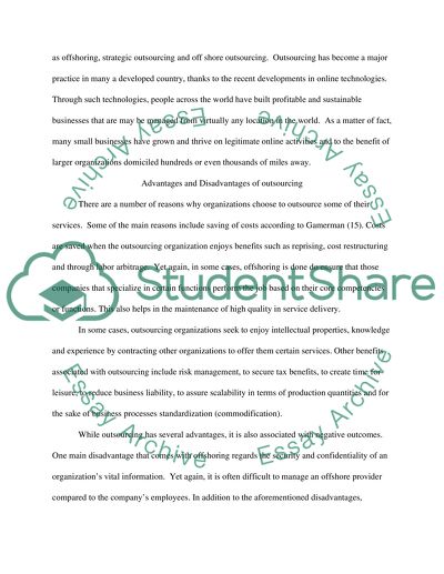 Business Process Outsourcing