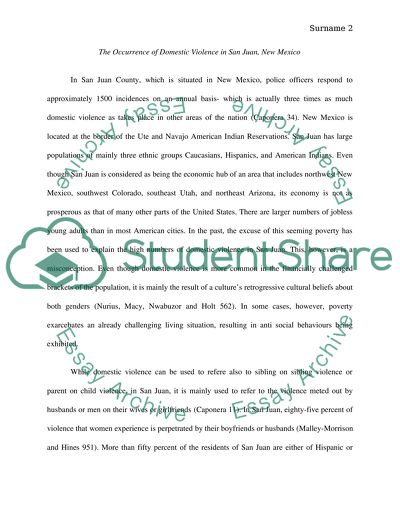 Domestic Violence in New Mexico