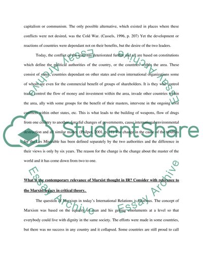 Ideology And International Relations In The Modern World