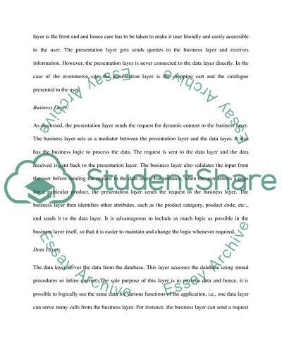 ASP NET and the Three-Tier Architecture