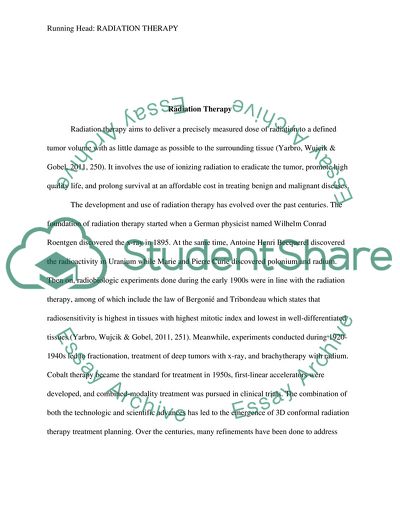 Radiation Therapy Issues