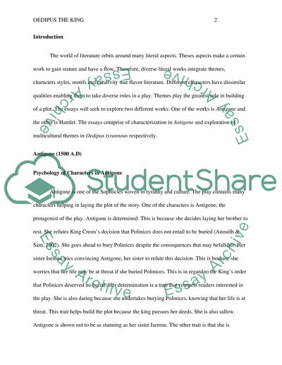 Psychology of Characters in Antigone