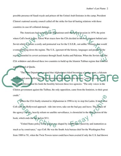 Steve Colls Ghost Wars