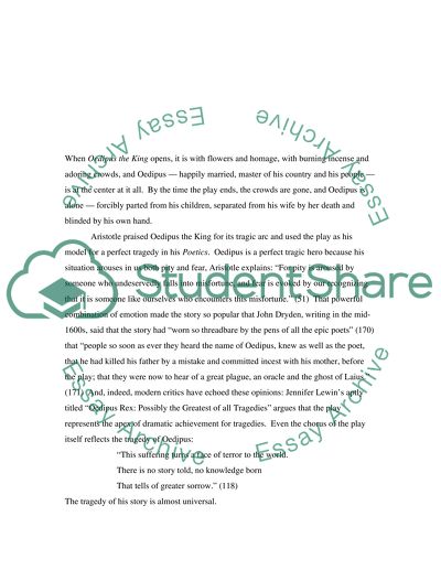 Oedipus The King Research Paper