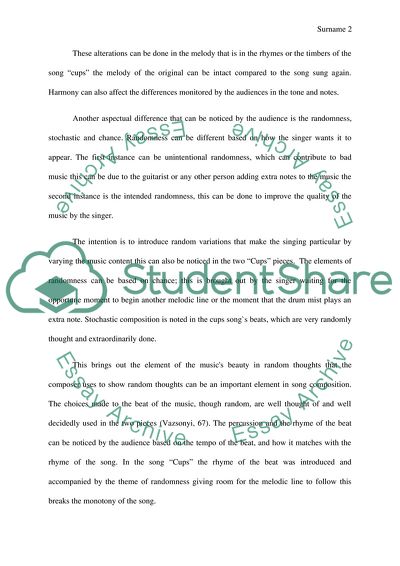 Experience of Listener on Two Performances of the Same Composition