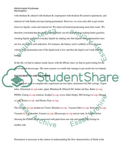 Permeation-Driven Flow