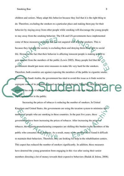 Strategies of Reducing the Impact of Cigarette Smoke on People