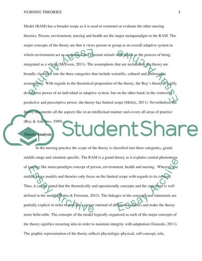 Nursing Theories, Roys Adaptation Model