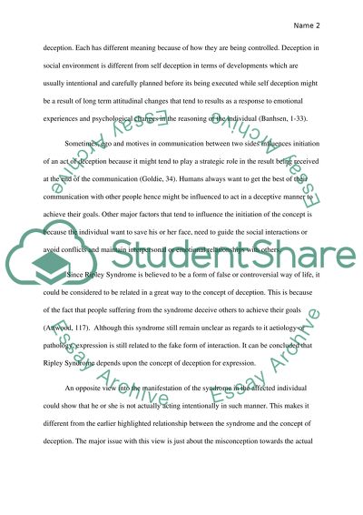 Analysis of Ripley Syndrome