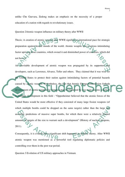 Multiple Questions on History