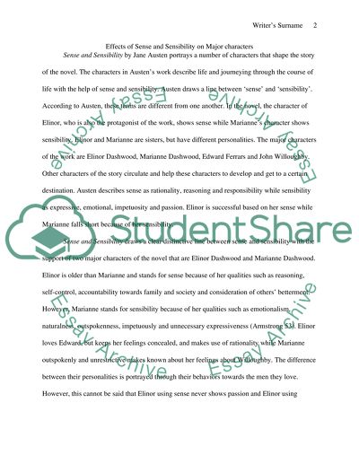 Sense and Sensibility by Jane Austen