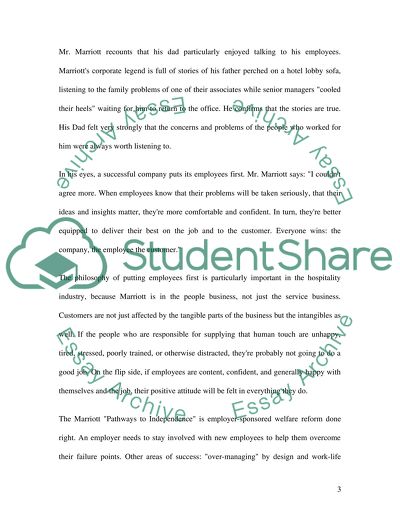 Corporate Communications of Marriott